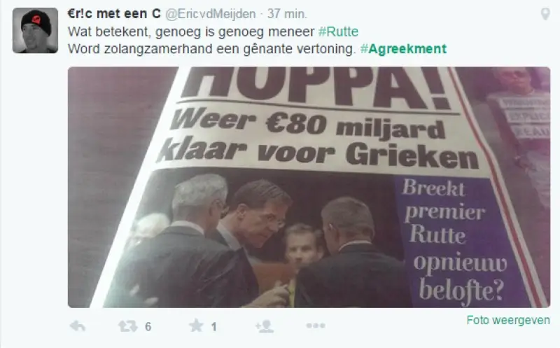Twitter reageert furieus op de Griekse crisis