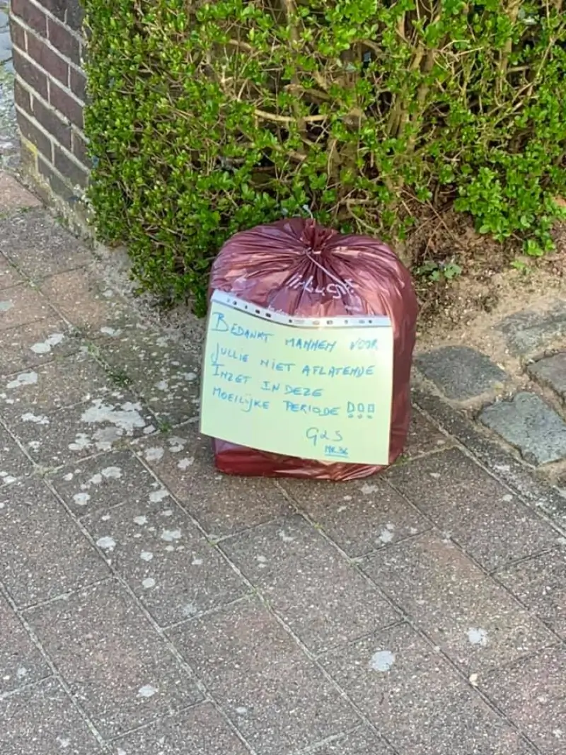 Peltenaren bedanken vuilnisophalers voor hun inzet